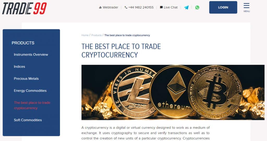 Trade99 - Best Cryptocurrency Trading Platform